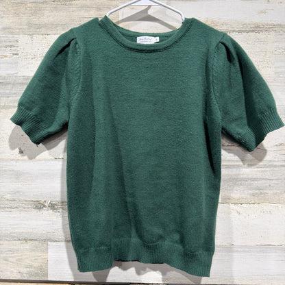 Shop The Mint Sweater Women Large Green Puff Sleeve Knit Dark Academia GUC0