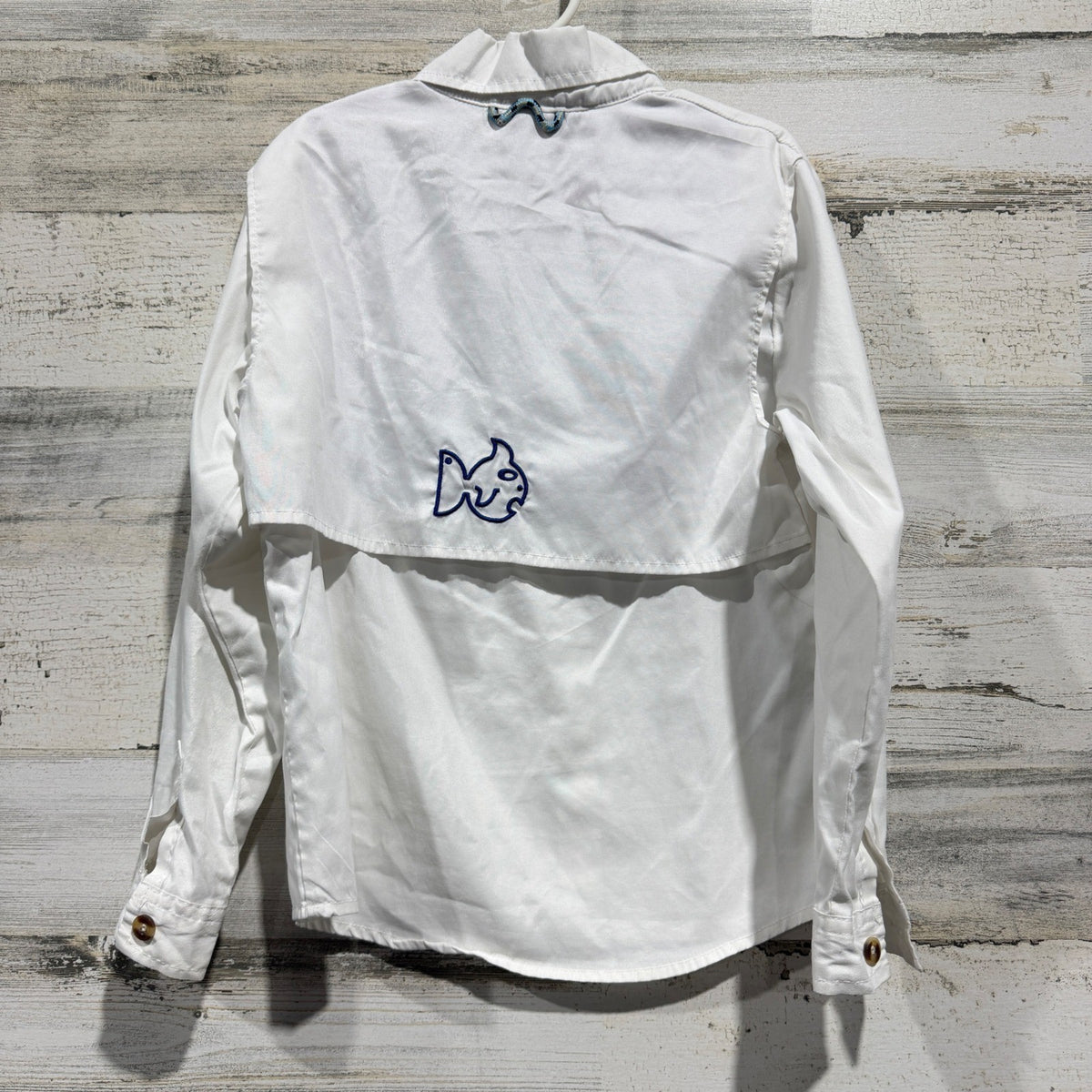 Prodoh Fishing Shirt Boys Size 6 White Long Sleeve Vented Performance3