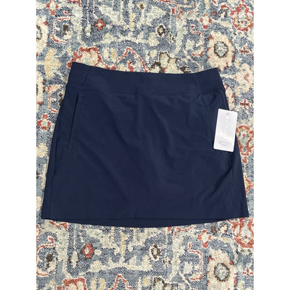 Athleta Brooklyn Skort Women 14 Navy Blue Active Travel Golf Mini Skirt NWT0