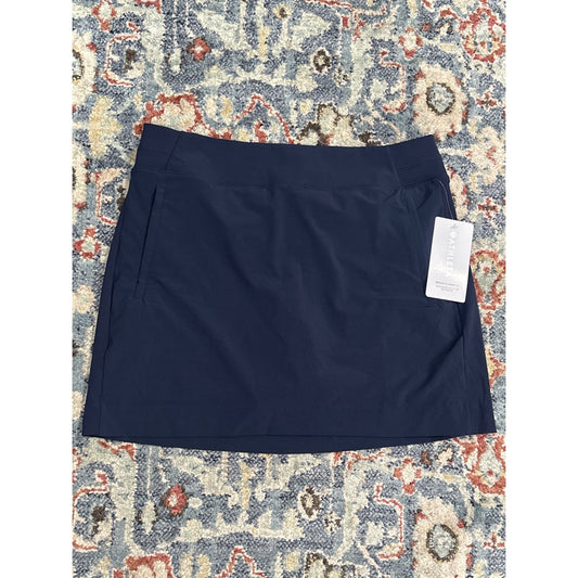 Athleta Brooklyn Skort Women 14 Navy Blue Active Travel Golf Mini Skirt NWT0