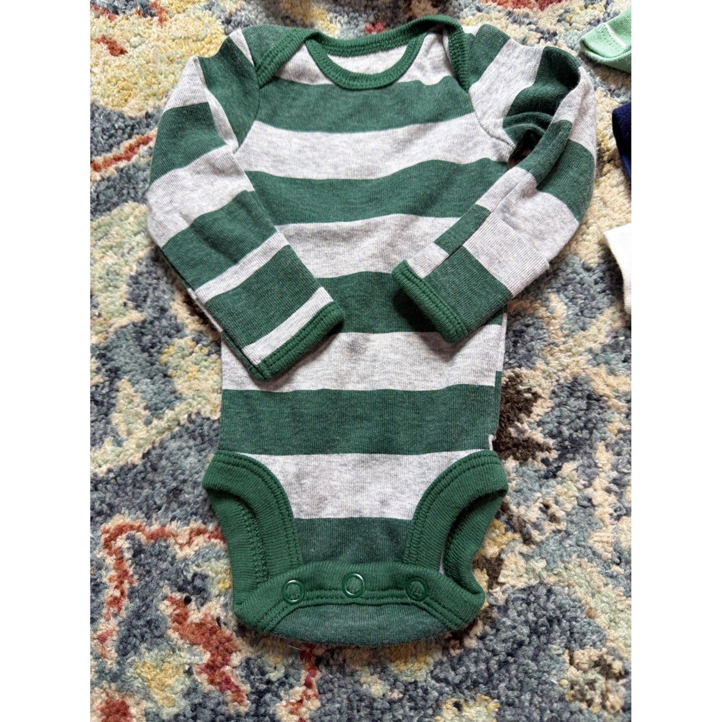 Preemie 7 Piece Baby Clothing Bundle Animals Stripes Veggie1