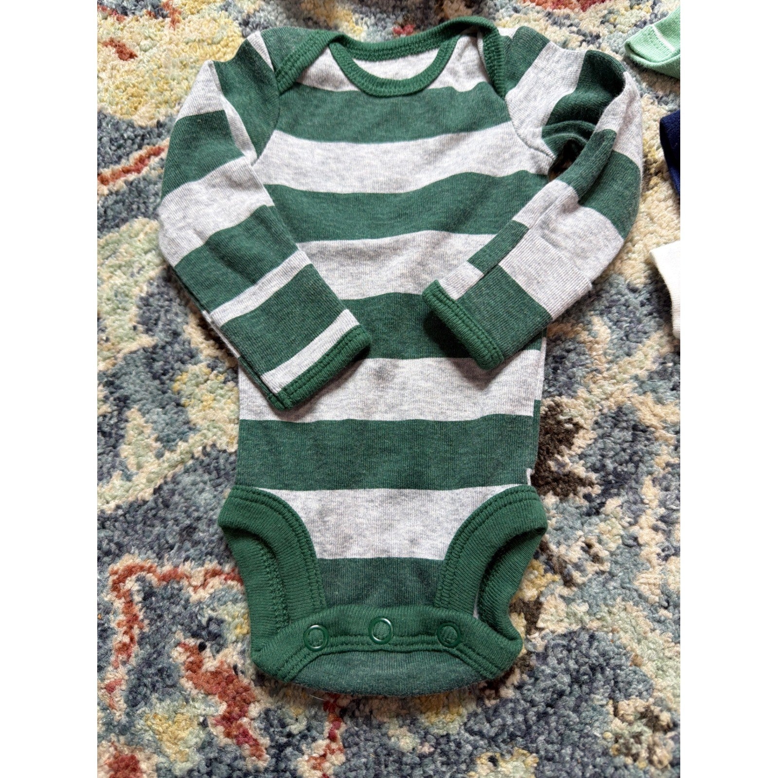 Preemie 7 Piece Baby Clothing Bundle Animals Stripes Veggie1