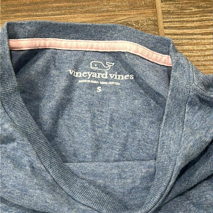 Vineyard Vines Long Sleeve T-Shirt Men S Blue Whale Logo Pocket Tee4