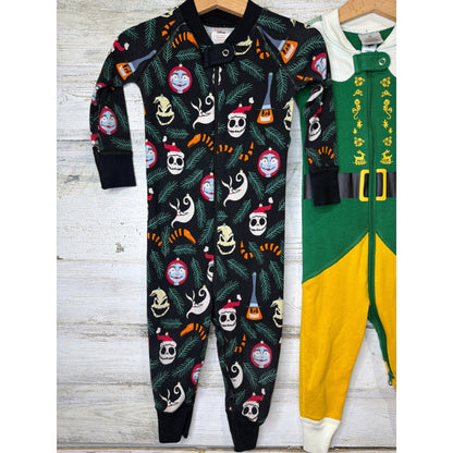 Hanna Andersson Pajamas Kids 18-24M Elf Nightmare Before Christmas Holiday2