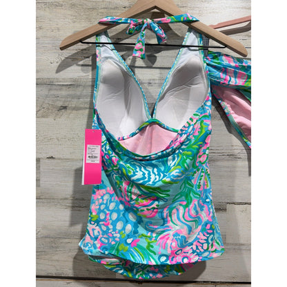 Lilly Pulitzer Tankini Swim Women 8 Top / 10 Bottoms Floral Tropical Resort NWT5