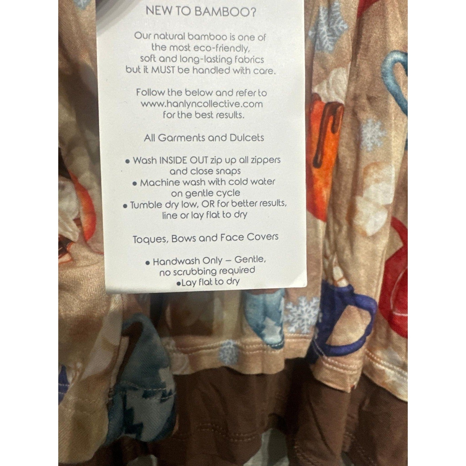Hanlyn Collective Hot Cocoa Bamboo Dress Kids 18-24m Tan Winter Ruffle NWT3