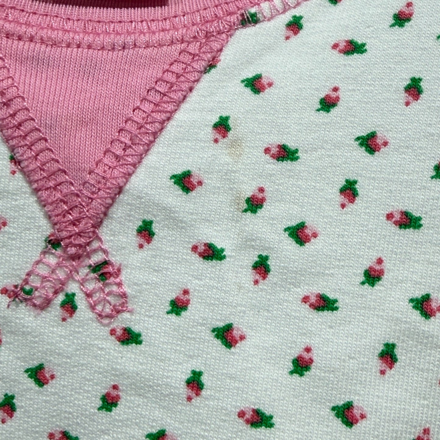 The Beaufort Bonnet Company Sweatshirt Girls 3T White Pink Floral Preppy *Flawed2