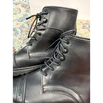 TuffRider Paddock Boots Youth 2 Black Lace Up Equestrian Horse Riding8