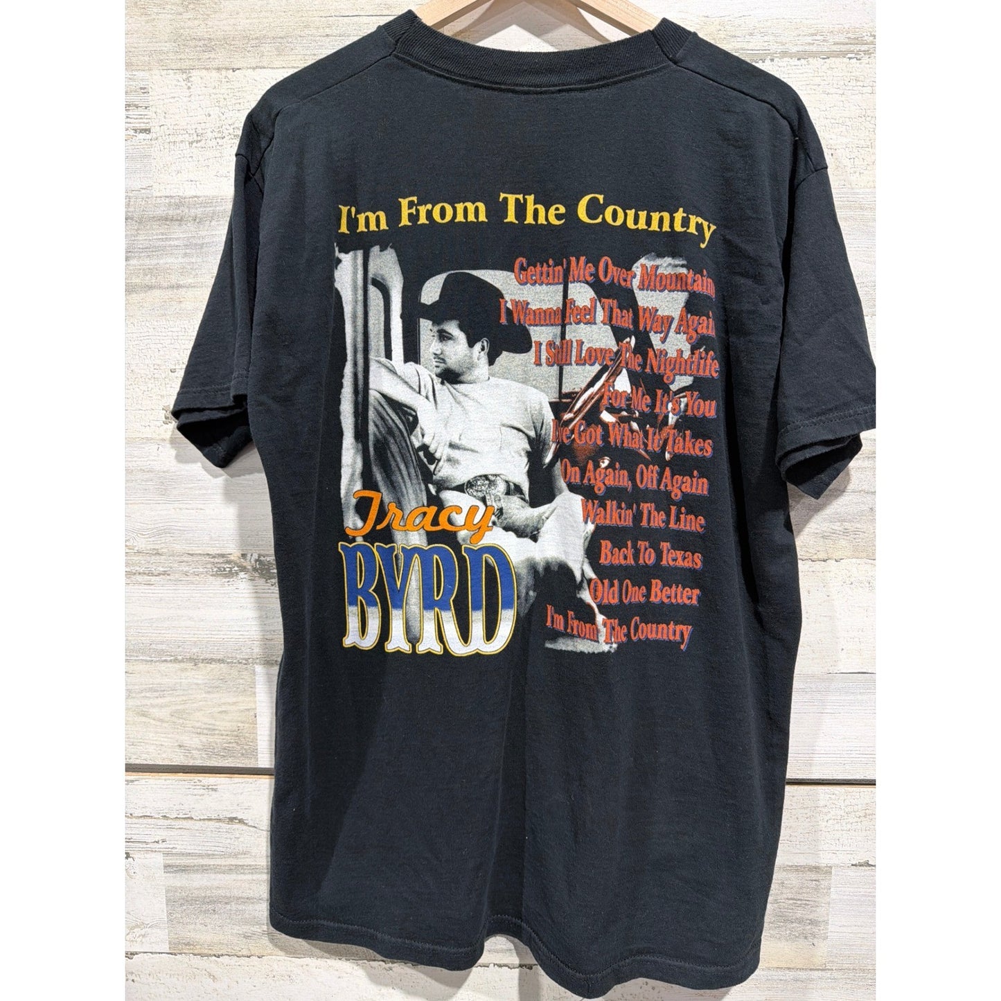 Fruit of the Loom Tracy Byrd T-Shirt Men XL Black Graphic Country Music EUC3