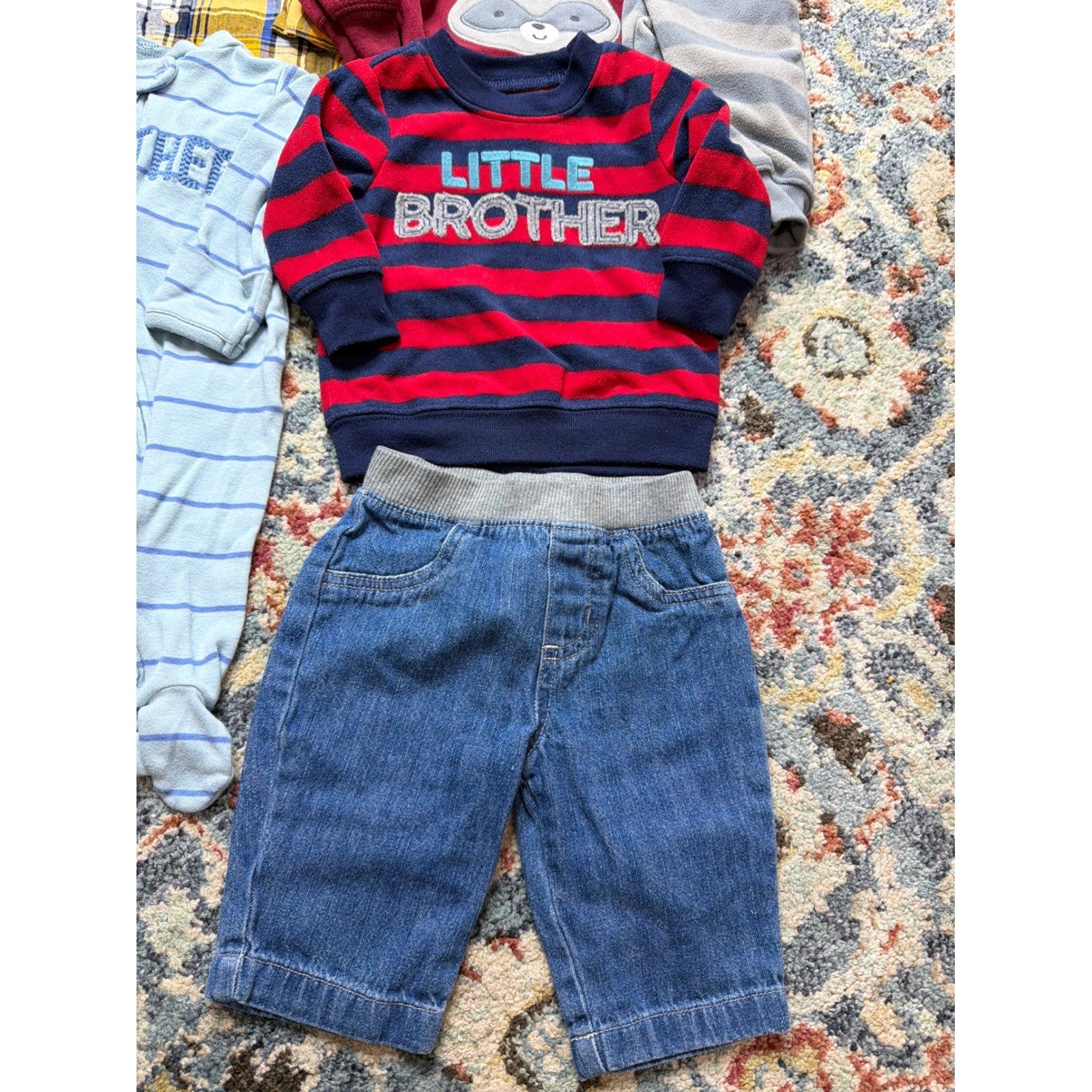 Nautica Carters Baby Boy 0-3M Multicolor 9pc Bundle Clothes Little Brother GUC3