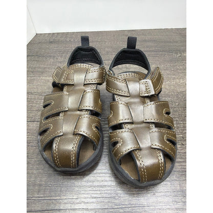 OshKosh Wonder Nation Sandal Bundle Boys Size 7 Toddler Fisherman EUC8