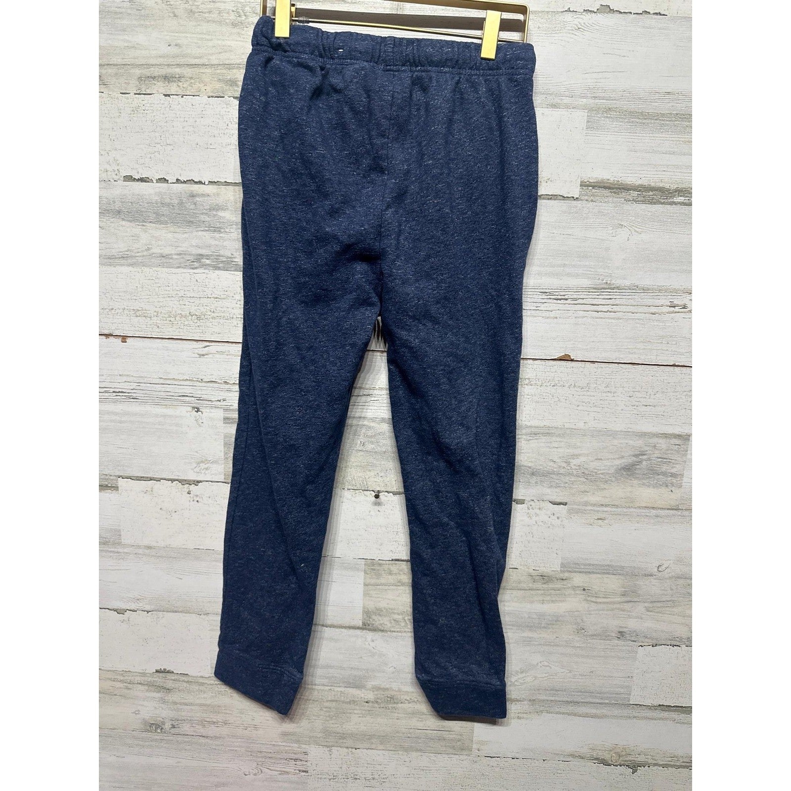 The Children's Place Sweatpants Boys 10/12 Navy Blue Fleece Joggers EUC1