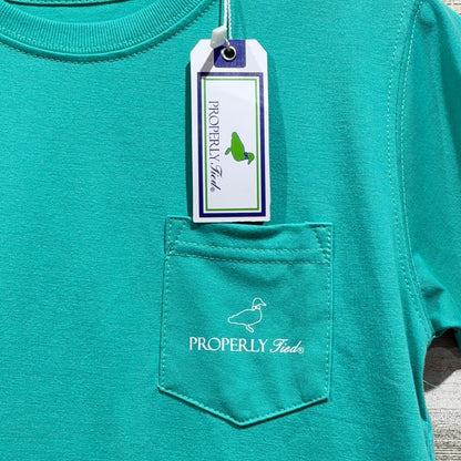 Properly Tied T-Shirt Boys 6 Green Diving Mallard Pima Cotton Preppy NWT3