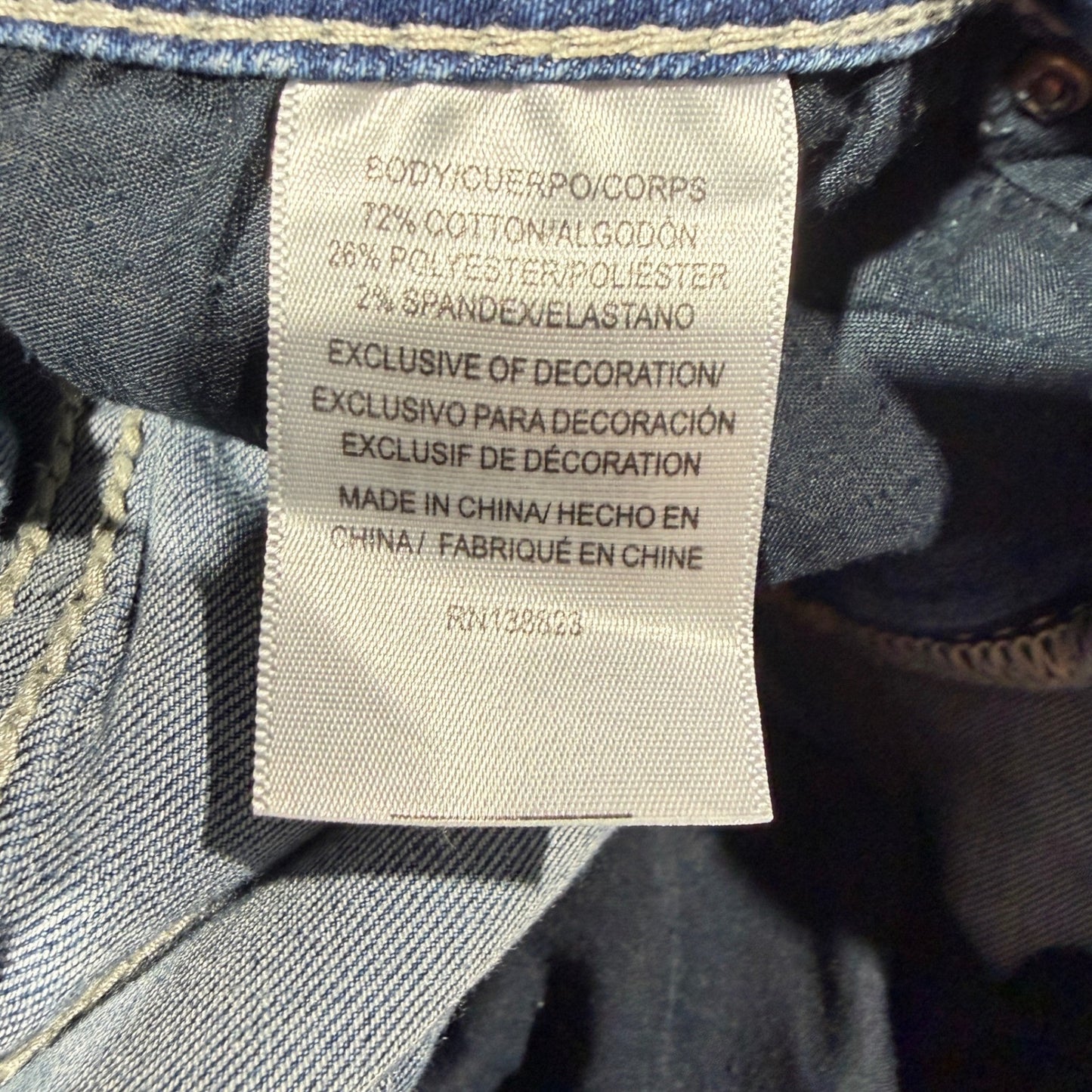 Shyanne Bootcut Jeans Girls 14 Blue Embroidered Flap Pocket Western EUC6