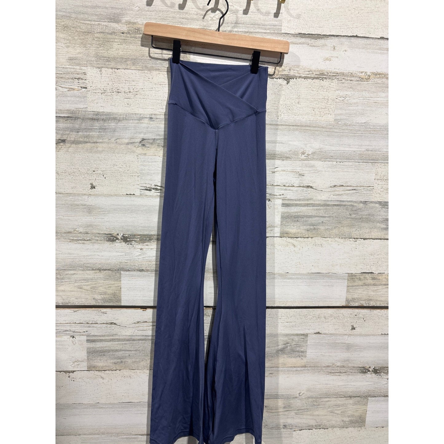 Aerie Flare Leggings Women S Navy Crossover Waistband Athleisure EUC0