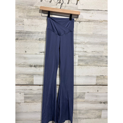 Aerie Flare Leggings Women S Navy Crossover Waistband Athleisure EUC0