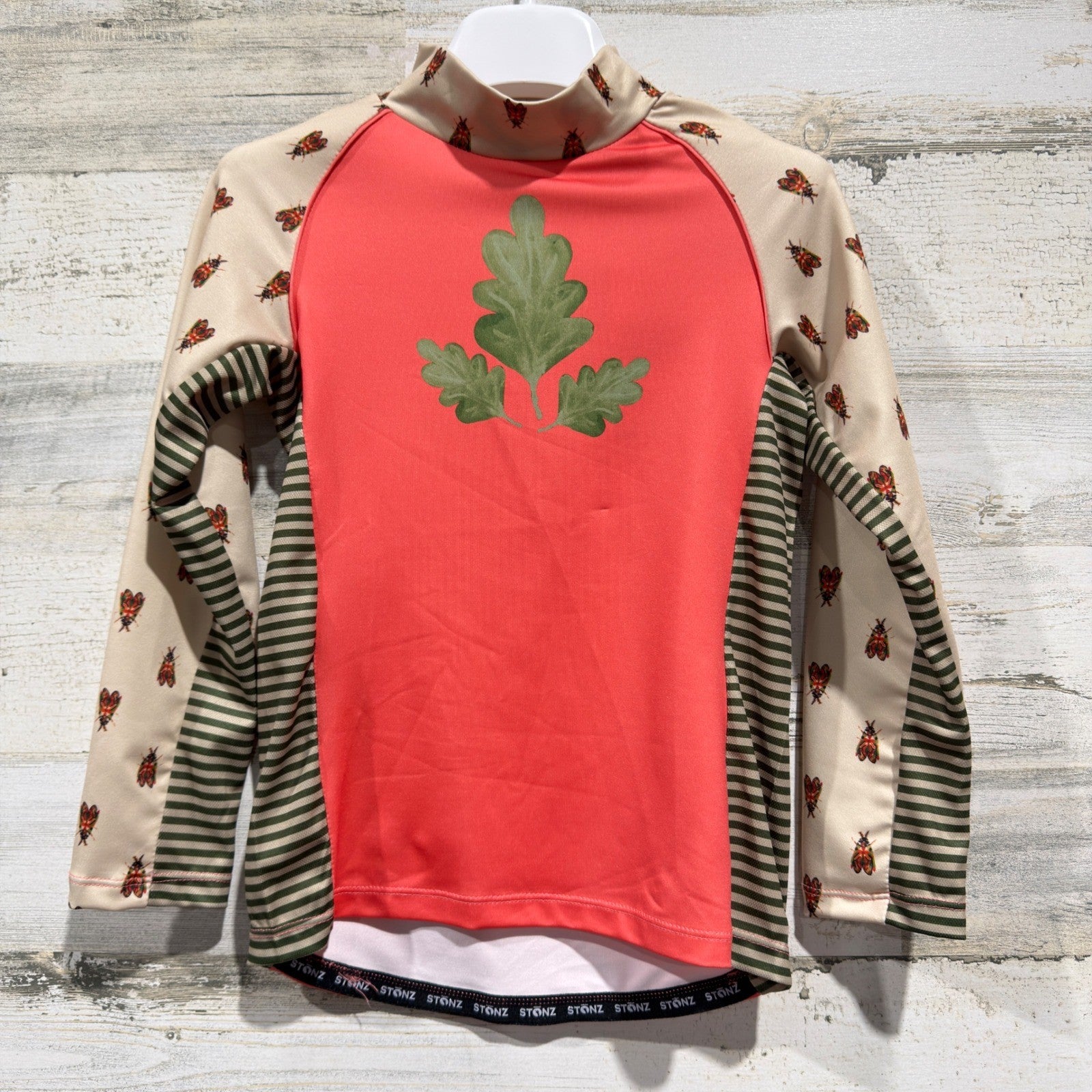 Stonz Sun Top Kids 5T Coral Forest Trail Rash Guard Naturecore NWT0