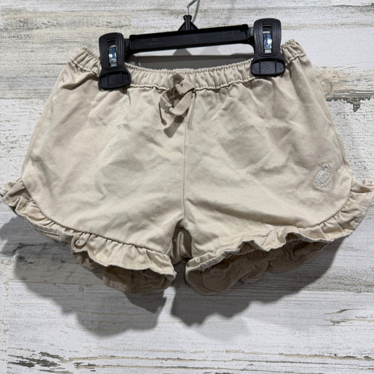 The Beaufort Bonnet Company Ruffle Shorts Girls 3T Tan Khaki EUC0