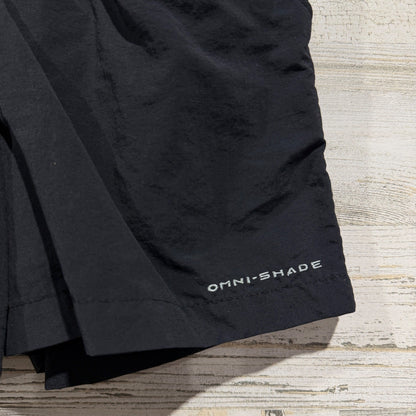 Columbia PFG Shorts Boys Small Black Omni-Shade Fishing Outdoors EUC1
