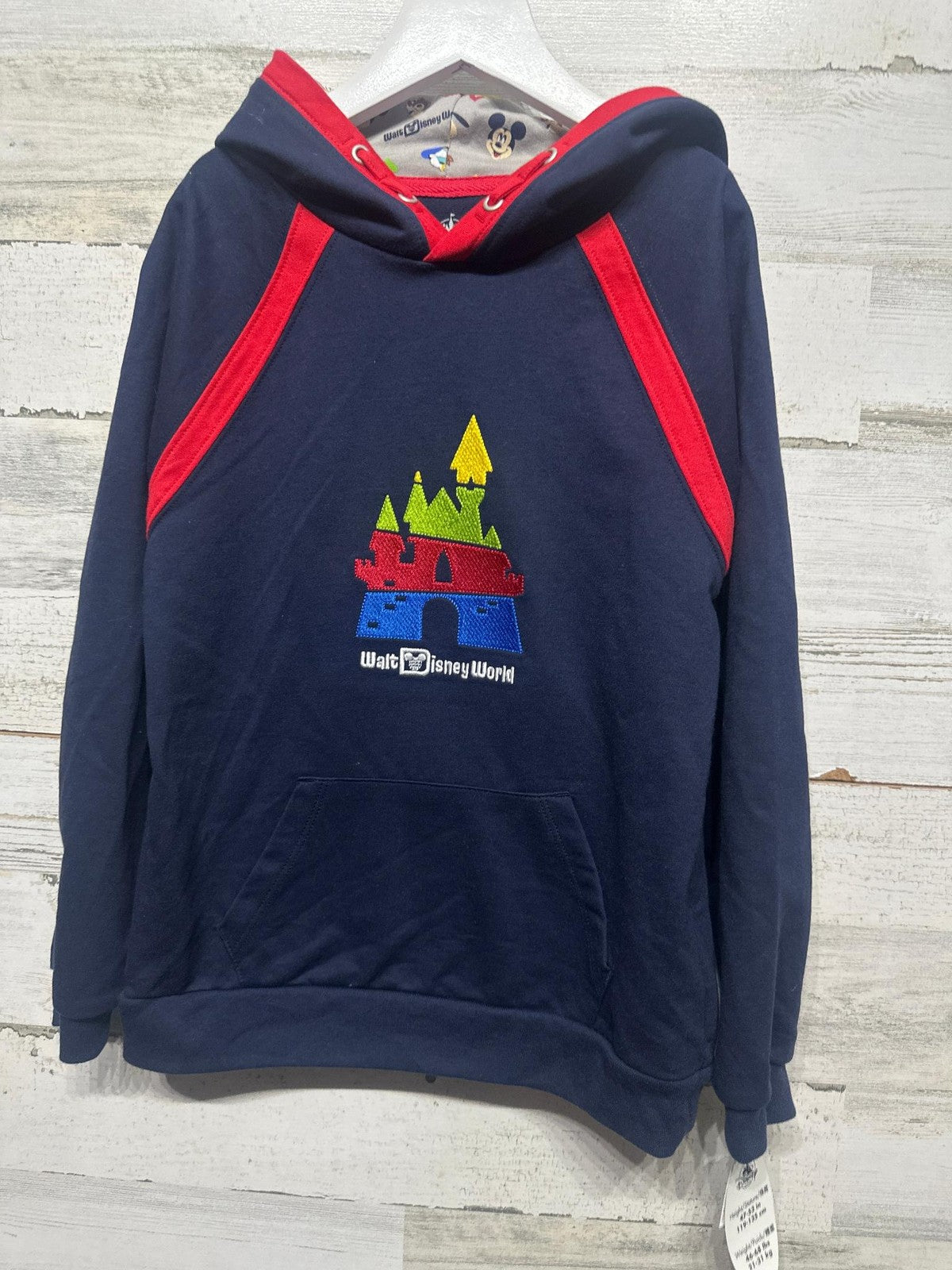 Disney Parks Hoodie Kids Size 7/8 Navy Pluto Houndsight Is 20/20 NWT0