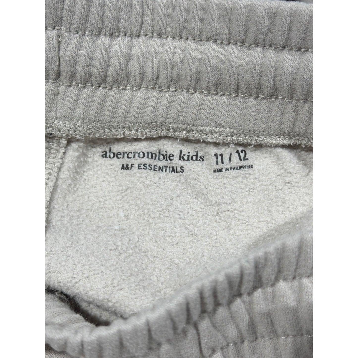 Abercrombie Kids Sweatpants Girls 11/12 Tan Essentials Wide Leg Fleece EUC3
