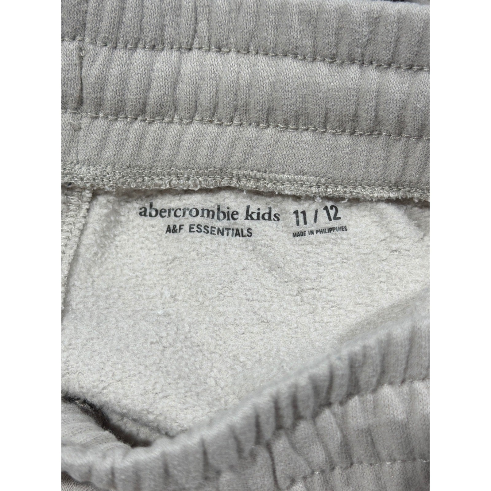 Abercrombie Kids Sweatpants Girls 11/12 Tan Essentials Wide Leg Fleece EUC3
