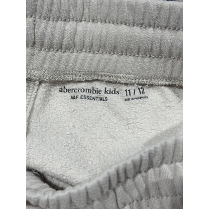 Abercrombie Kids Sweatpants Girls 11/12 Tan Essentials Wide Leg Fleece EUC3