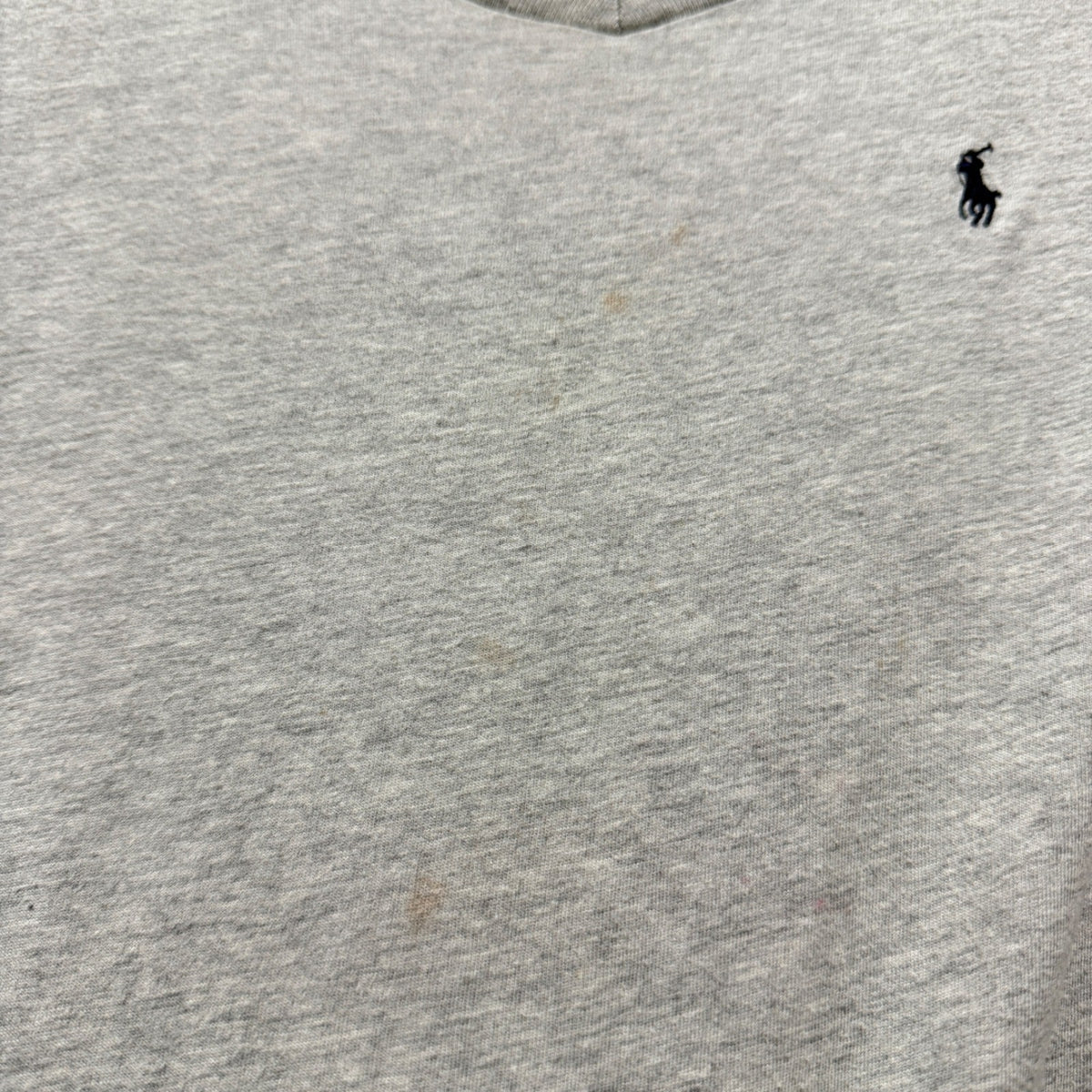 Polo Ralph Lauren T-Shirt Boys 4 Gray Long Sleeve V-Neck Pony Classic *Flawed*1