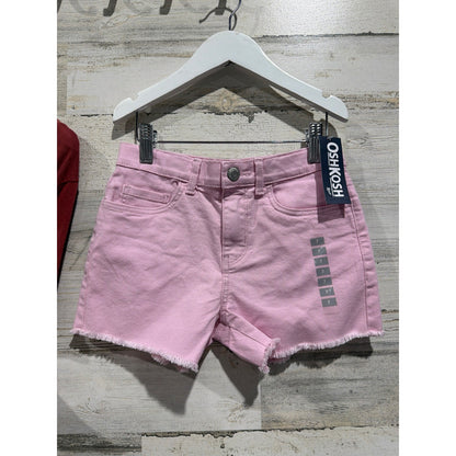 Society Stitch OshKosh Outfit Girls M 7 Red Pink Yosemite Shorts Set NWT2