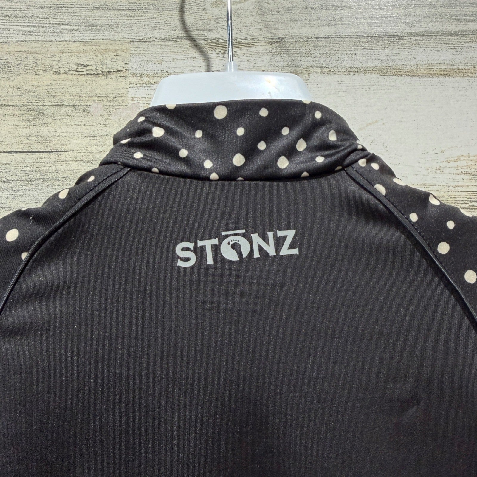 Stonz Sun Suit Baby 0-6M Black Polka Dot UPF 50+ Rash Guard Swimwear NWT4