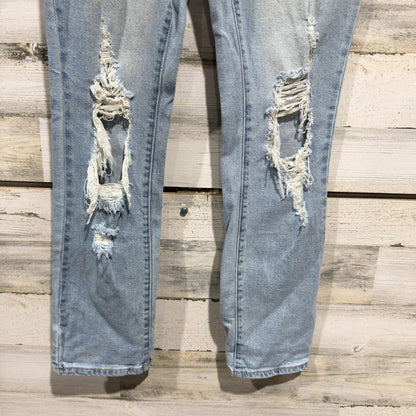 REgeneration Jeans Women 3/26 Light Wash Distressed Ripped Grunge GUC1