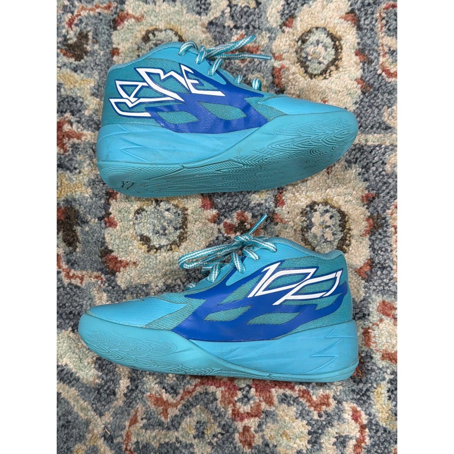 Puma MB.01 LaMelo Ball ROTY Boys Size 12C Teal Blue Basketball Shoes1