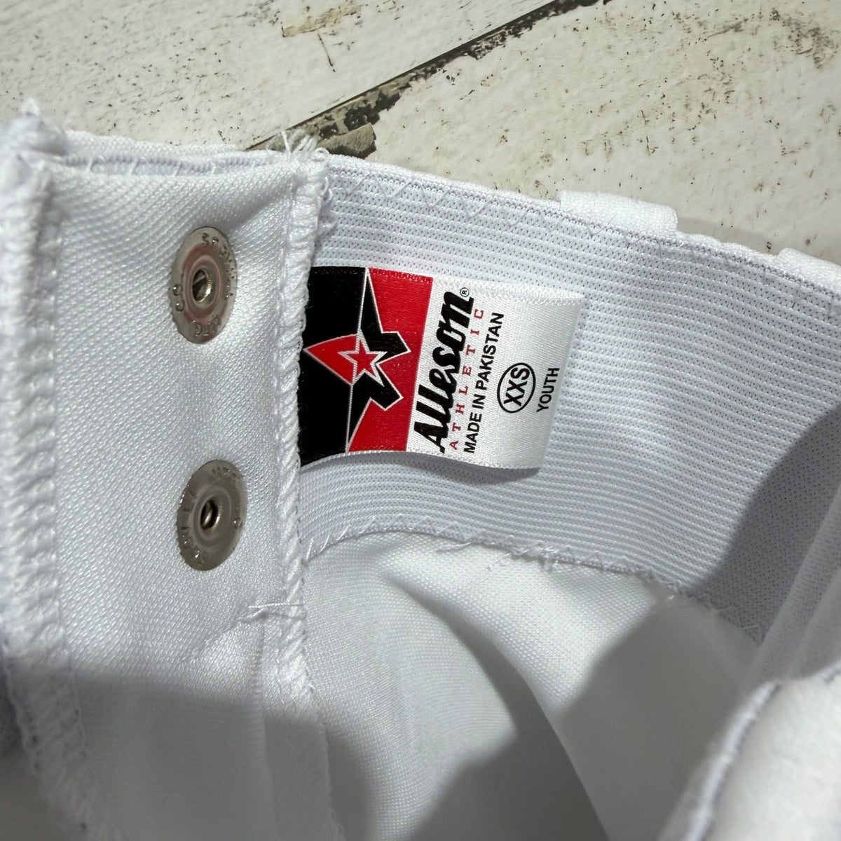 Alleson Athletic 605PY Baseball Pants Youth XXS White Sportswear EUC5