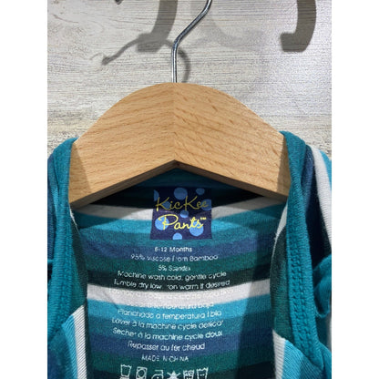 KicKee Pants Bodysuit & Coverall Boys 6-12M Forest Stripe Bamboo EUC4