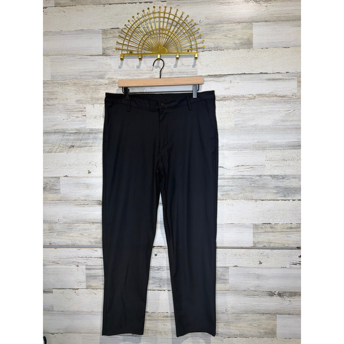 All In Motion Golf Pants Men 36x30 Black Stretch Performance Athleisure EUC0