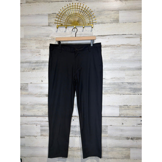 All In Motion Golf Pants Men 36x30 Black Stretch Performance Athleisure EUC0