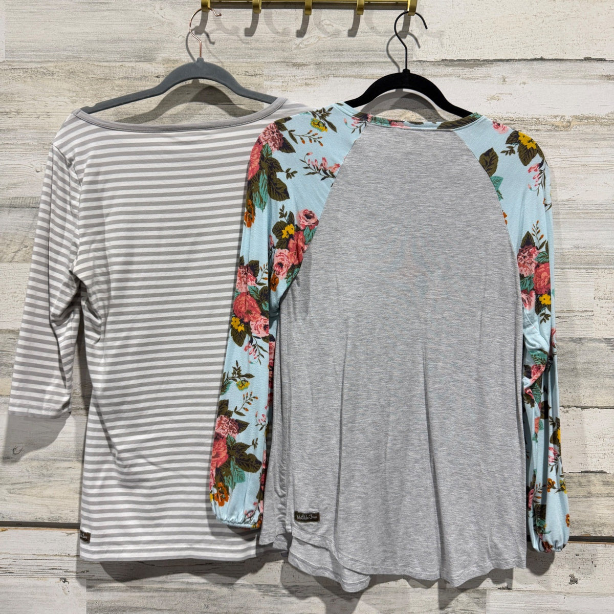 Matilda Jane Lot Women Small Lavender Floral Striped Cotton Blend Bundle EUC7