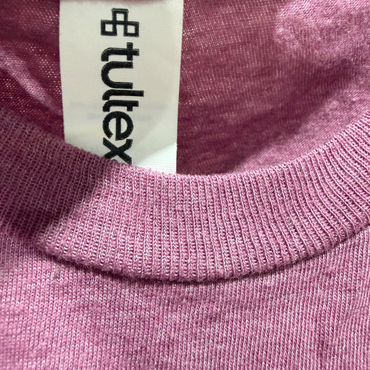 Tultex 1 Thessalonians 5:16 Graphic Tee Women M Purple Cotton Blend Fall Casual2