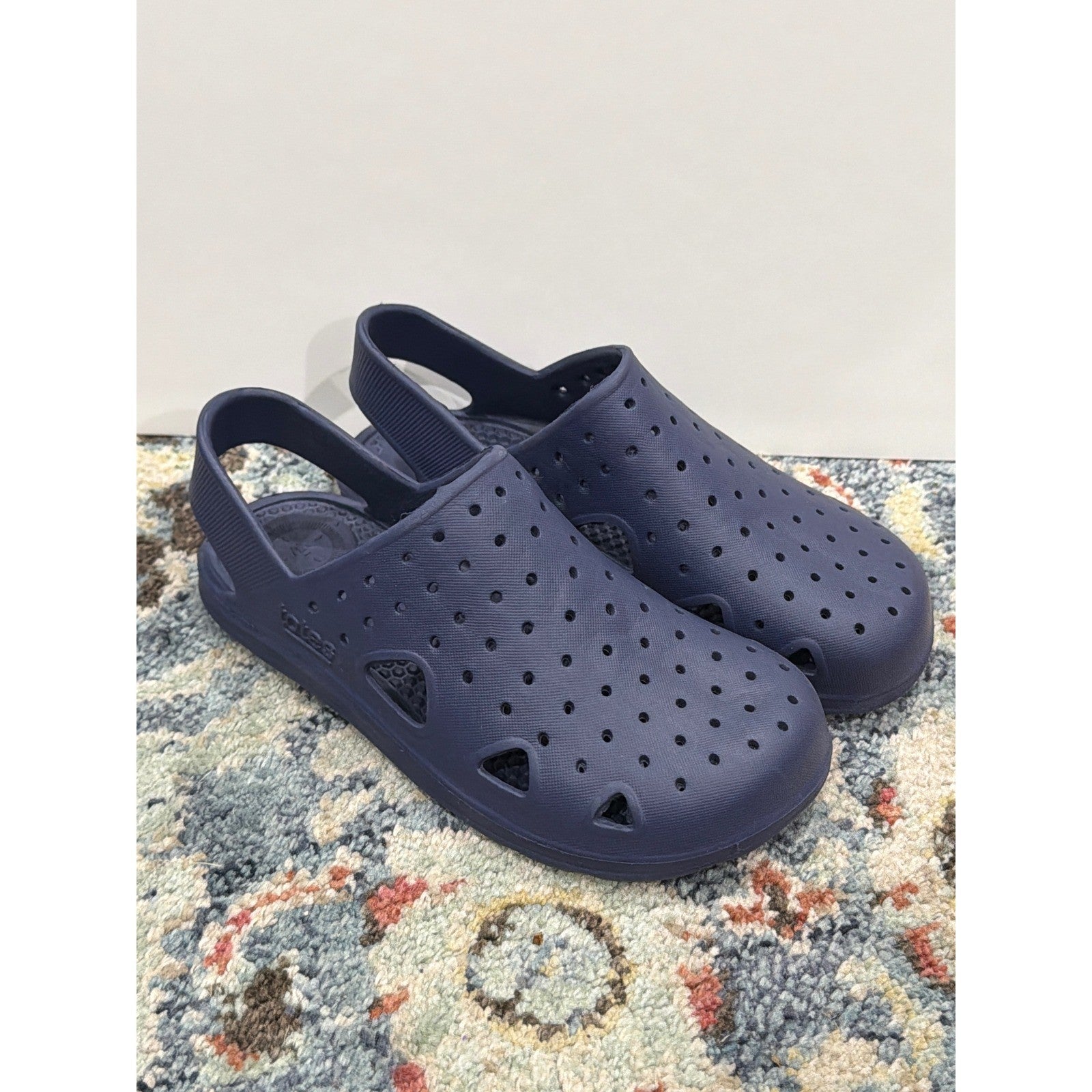 Totes Everywear Clogs Kids Size 13-1 Navy Blue Sol Bounce Slip On EUC0