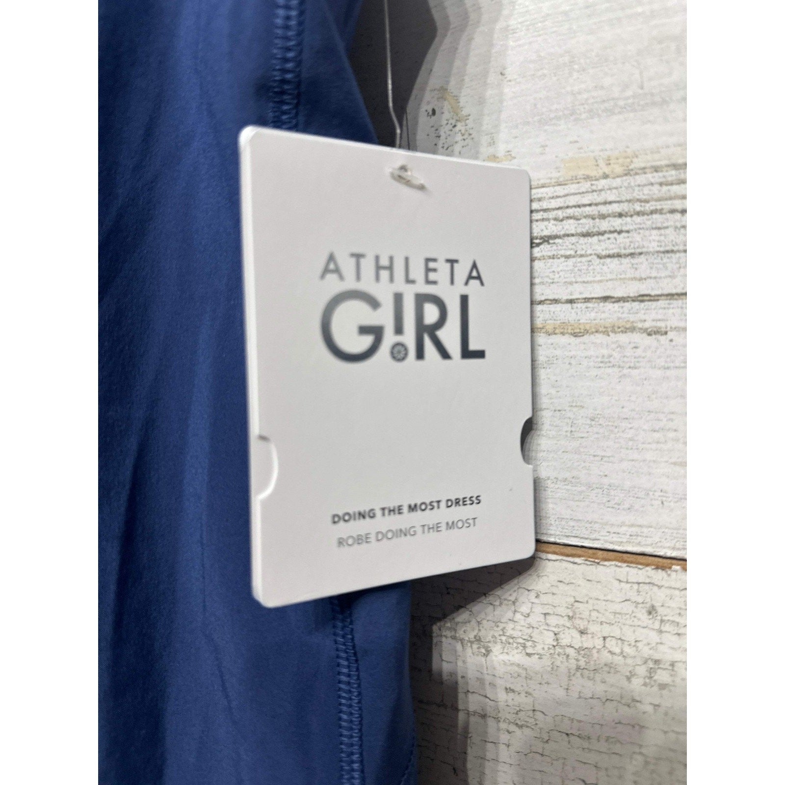 Athleta Doing The Most Dress Girls Size 7 Navy Blue Activewear NWT1