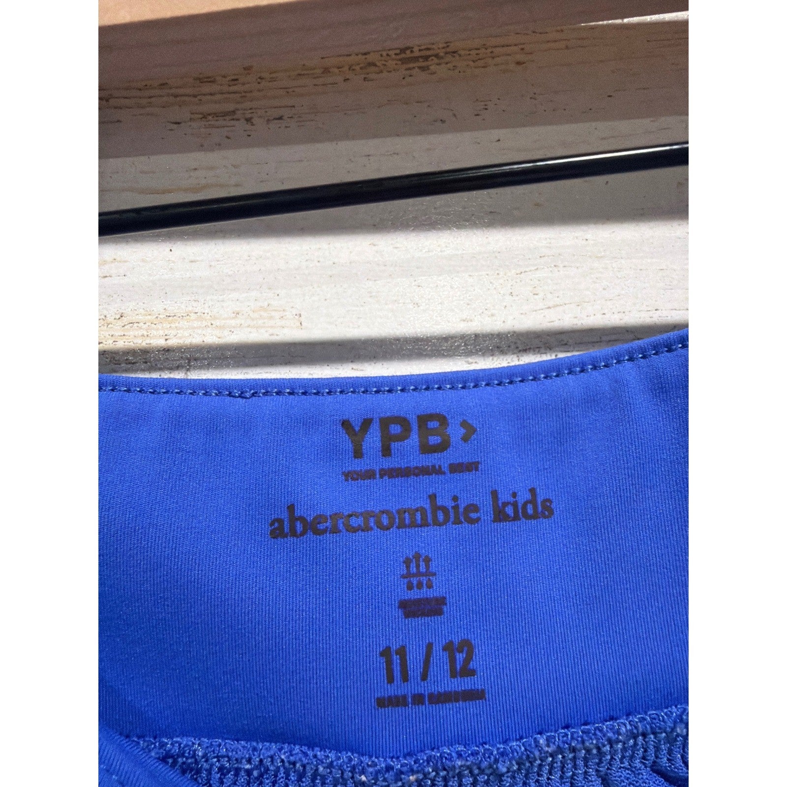 Abercrombie Kids YPB Active Shorts Girls 11/12 Blue Crossover Athletic EUC1