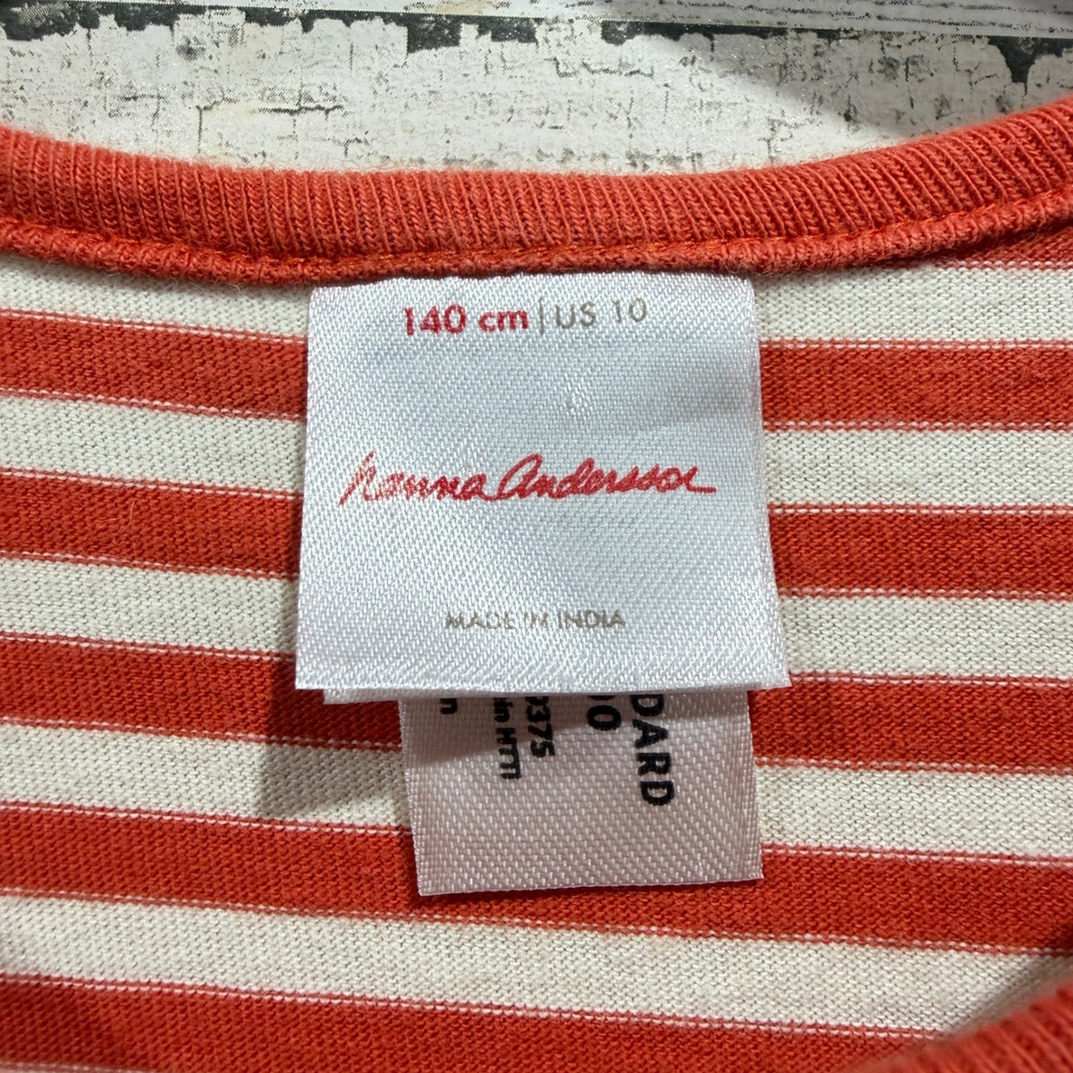 Hanna Andersson Dress Girls 10 Red Striped Polka Dot Pocket Play Scandi GUC1