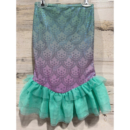 Disney Little Mermaid Skirt Girls 3 Teal Purple Ombre EUC1
