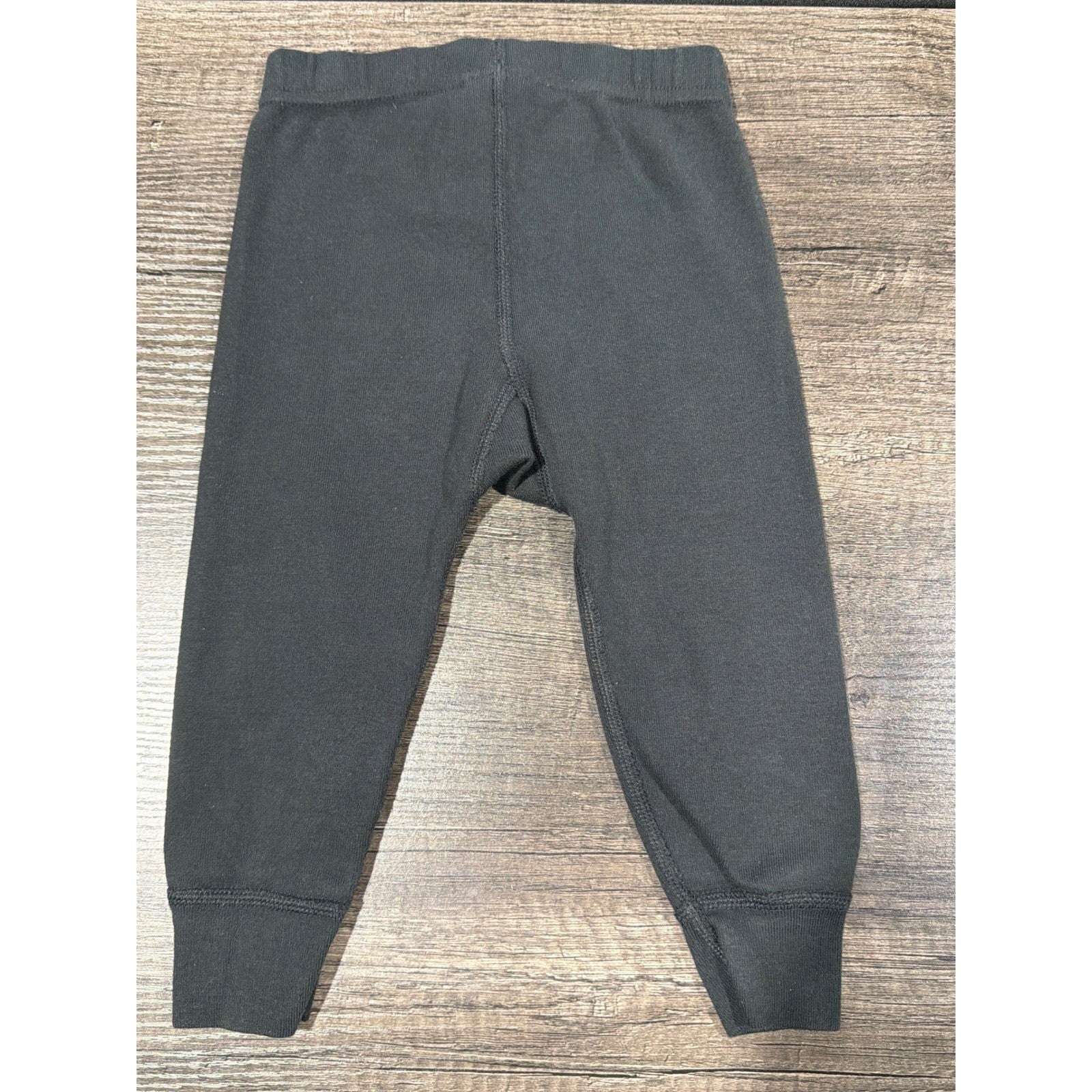 Hanna Andersson Pajama Pants Kids 18-24M Black Skeleton Bone Spooky EUC3