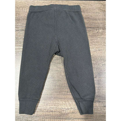 Hanna Andersson Pajama Pants Kids 18-24M Black Skeleton Bone Spooky EUC3