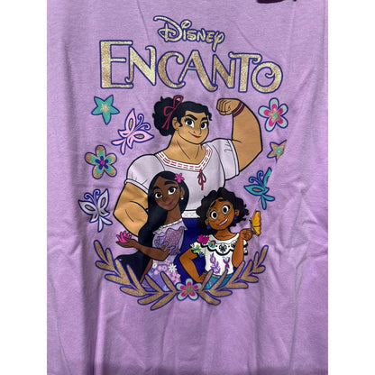 Disney Encanto T-Shirt Kids XL(14) Lavender Luisa Isabela Mirabel Graphic NWT1