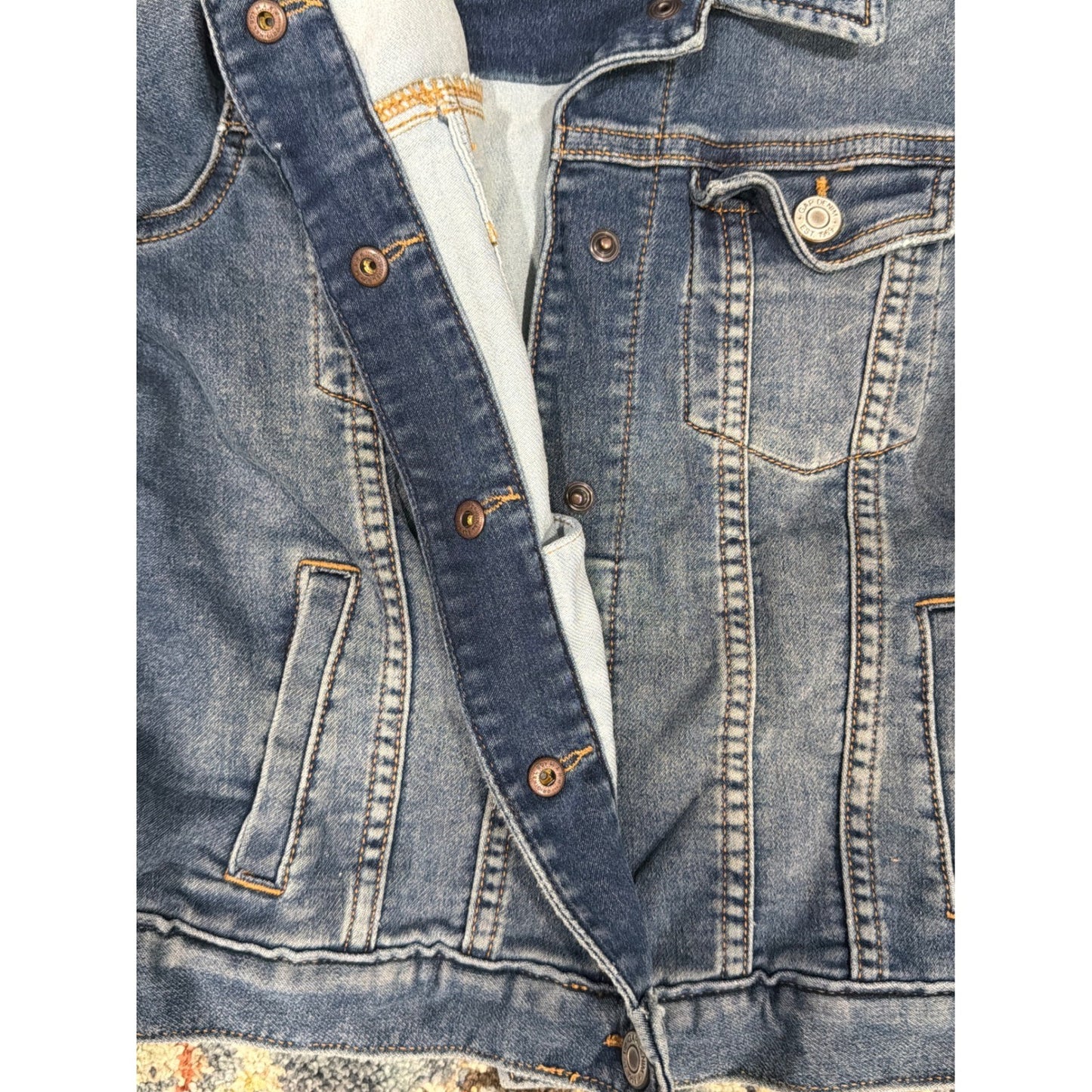 Gap Denim Jacket Girls Large Blue Classic Trucker Americana EUC2