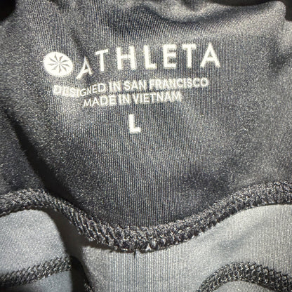 Athleta Camo Active Leggings Womens L Black Grey Camouflage GUC*7