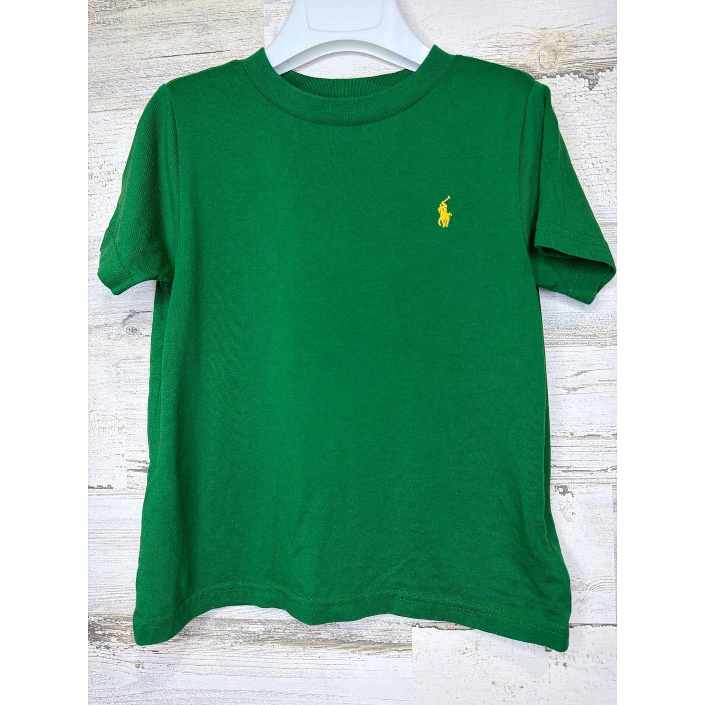 Polo Ralph Lauren T-shirt Boys 3T Green Pony Logo Preppy EUC0
