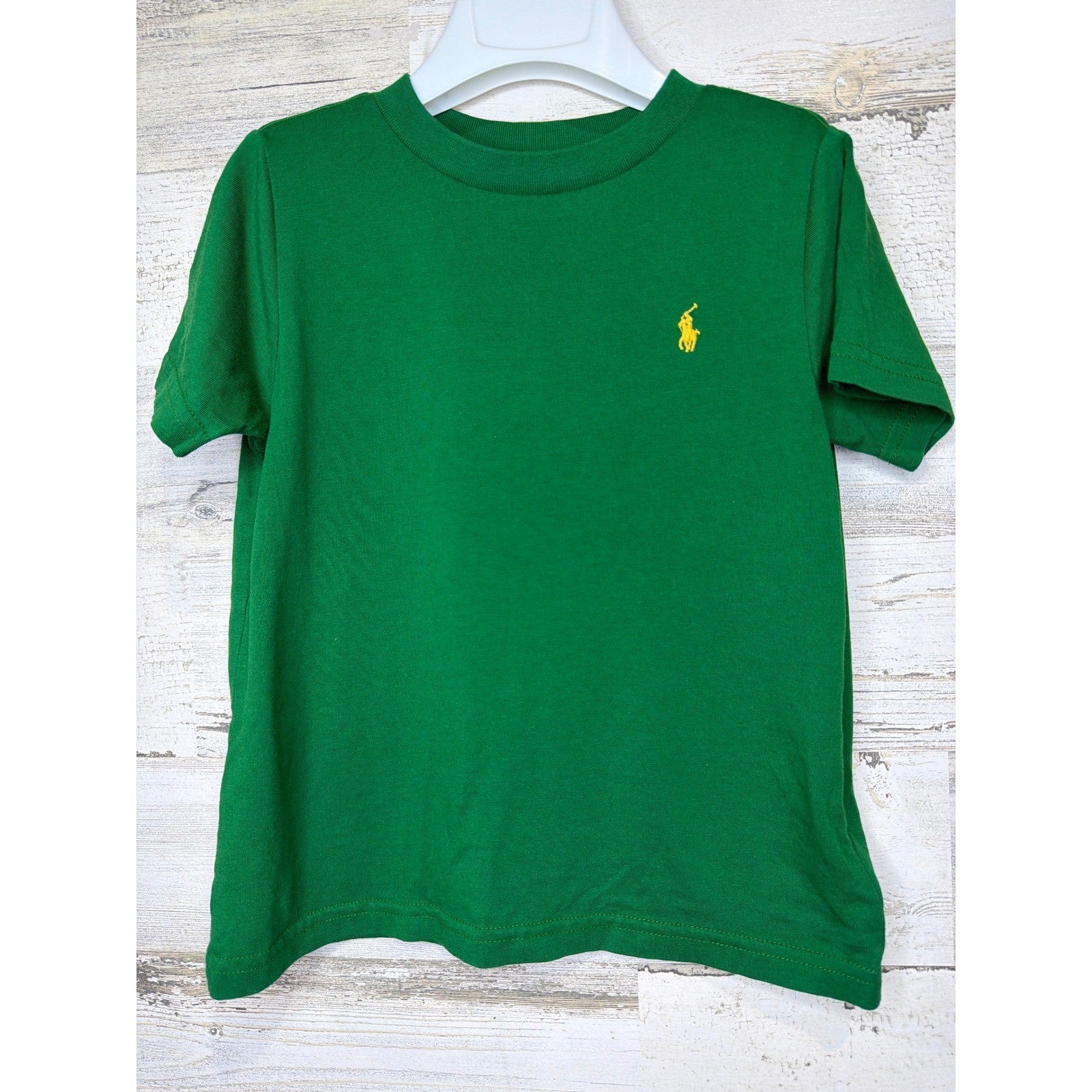 Polo Ralph Lauren T-shirt Boys 3T Green Pony Logo Preppy EUC0
